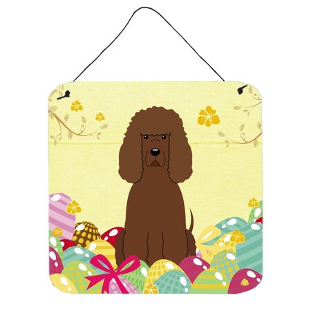 Carolines Treasures Easter Eggs Irish Water Spaniel Wall or Door Hanging Prints BB6063DS66